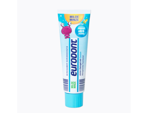 дитяча зубна паста Eurodont Junior Zahngel Calcium Milde Minze