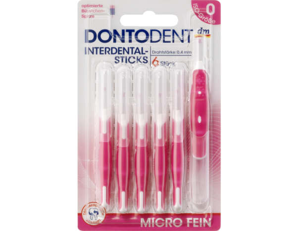 Багаторазові палички для зубів Dontodent Interdental-Sticks SENSITIVE Багаторазові палички для зубів Dontodent Interdental-Sticks SENSITIVE