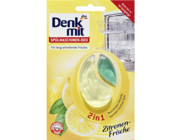 освіжувач для посудомийки Denkmit Spülmaschinen-Deo Zitronen-Frischeосвіжувач для посудомийки Denkmit Spülmaschinen-Deo Zitronen-Frische