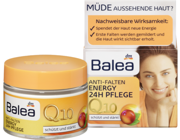 Догляд за обличчям Balea Anti-Falten Energy 24H Pflege Q10 Догляд за обличчям Balea Anti-Falten Q10уход за лицом Balea Anti-Falten Energy 24H Pflege Q10уход за лицом Balea Anti-Falten Energy 24H Pflege Q10