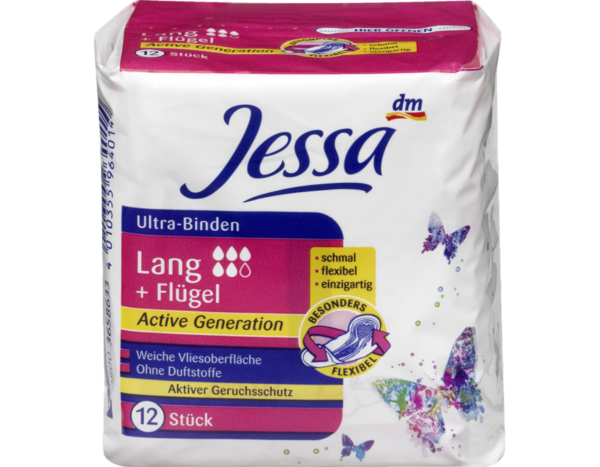 прокладки з крильцями, поверхня з флісу Jessa Binden Ultra Lang Active Generationпрокладки з крильцями, поверхня з флісу Jessa Binden Ultra Lang Active Generation
