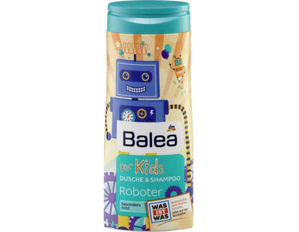 Душ гель і шампунь дитячий Balea für Kids Dusche & Shampoo Roboter, 300 ml Душ гель і шампунь дитячий Balea für Kids Dusche & Shampoo Roboterдуш гель и шампунь детский Balea für Kids Dusche & Shampoo Roboter, 300 mlдуш гель и шампунь детский Balea für Kids Dusche & Shampoo Roboter, 300 ml