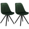 Стілець з оксамиту BH196 (Зелений)Стілець з оксамиту BH196 (Зелений)