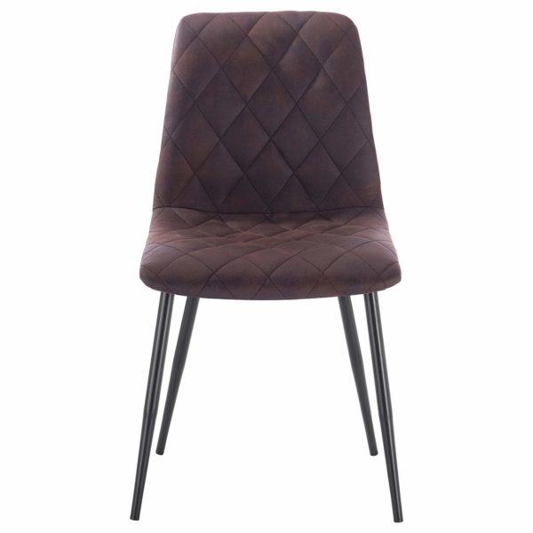 Стілець зі спинкою (тканинний чохол) BH06 (Коричневий)