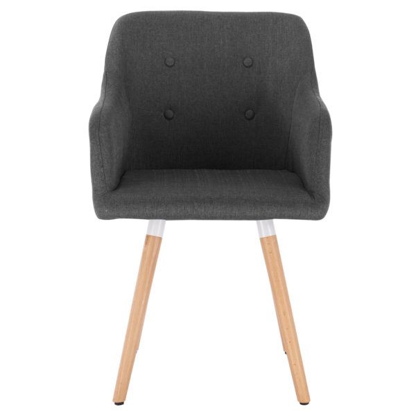 Крісло лляне з масиву дерева BH88 (Темно сірий)Крісло лляне з масиву дерева BH88 (Темно сірий)