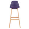 Барний стілець з дерев'яною рамою BH44 (Фіолетовий)