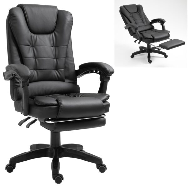Офісне крісло для керівника з підставкою для ніг Сучасний дизайн еко-шкіра до 120кг ts-bs707