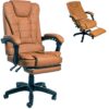 Офісне крісло для керівника з підставкою для ніг Сучасний дизайн еко-шкіра до 120кг ts-bs707