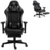 Геймерське крісло ігрове з підставкою для ніг, до 120кг навантаження, з 4D підлокітниками ts-bs5934