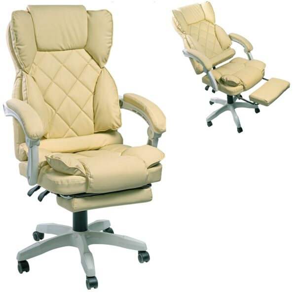 Офісне крісло для керівника з підставкою для ніг Сучасний дизайн еко-шкіра до 120кг ts-bs06Офісне крісло для керівника з підставкою для нігОфісне крісло для керівника з підставкою для нігОфісне крісло для керівника з підставкою для ніг