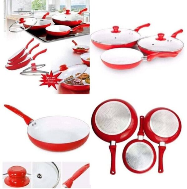 Набір із 5 елементів сковорідки з керамічним покриттям PYREXНабір із 5 елементів сковорідки з керамічним покриттям PYREXНабір із 5 елементів сковорідки з керамічним покриттям PYREXНабір із 5 елементів сковорідки з керамічним покриттям PYREX