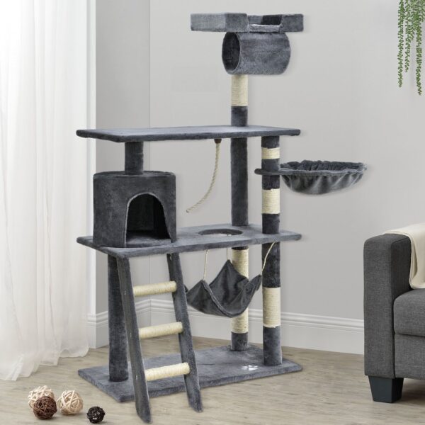 Кігтеточка для кішок Chiara 141 см світло-сіраКігтеточка для кішок Chiara 141 см світло-сіра