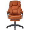 Офісне крісло м'яке з підставкою для ніг Trisens BS08 світло-коричневий Німеччина