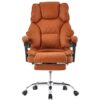 Офісне крісло м'яке з підставкою для ніг Trisens BS09 світло-коричневий Німеччина